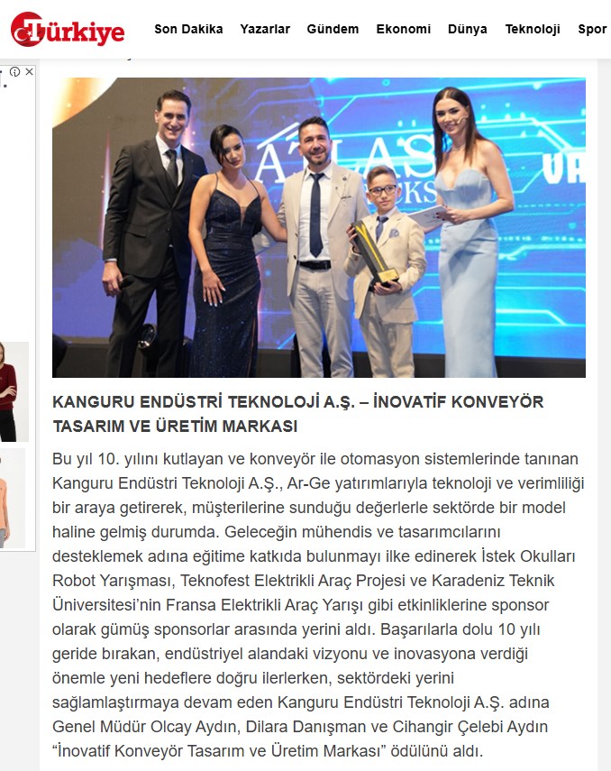 2024 Yılı Kariyer Ödülünü Aldık